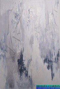 Honey Corbin, Cold Winter 2014, mixed media, 24 X 36