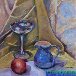 Honey Corbin, Sue's Blue Pitcher, oil, 21 X 25