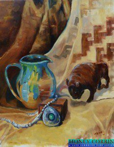 Honey Corbin, Buffalo Silver, oil, 23.5 X 27.5